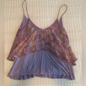 Purple Layered Women's Cami Top